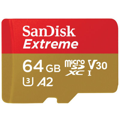 SanDisk Extreme microSDXC Card V30 U3 A2 64GB 170MB/s R, 80MB/s W (SDSQXAH-064G-GN6GN_1) Mobile Gaming Lifetime Limitedแท็บเล็ต โทรศัพท์ มือถือ สมาร์ทโ