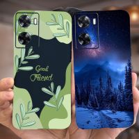 เคส A77s สำหรับ Oppo เคสโทรศัพท์เพ้นท์สีลูกกวาดศิลปะ CPH2473ทันสมัยสำหรับ A57s Oppo เคสโทรศัพท์ซิลิโคนนิ่ม6.56