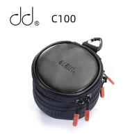 DDHiFi C100 หูฟังพกพาเคส (พื้นที่สองชั้น) เคสจัดเก็บข้อมูลสําหรับ IEMs อะแดปเตอร์เสียง ดองเกิล จุกหูฟังและสายเคเบิล