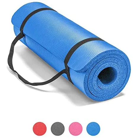 10mm thick non-slip yoga mat for high density workouts exercise board ...