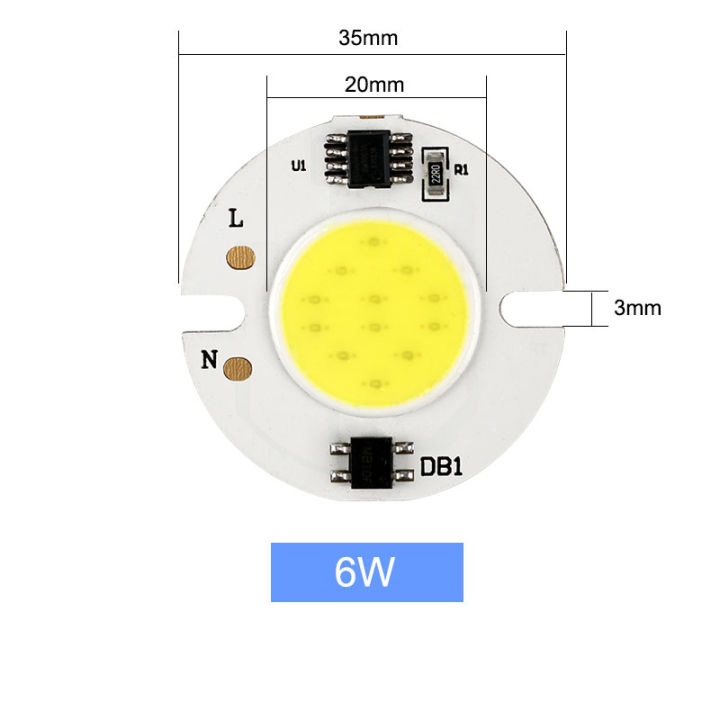 220โวลต์3วัตต์4วัตต์5วัตต์6วัตต์7วัตต์10วัตต์15วัตต์ซัง-led-ชิป-ip65กันน้ำ