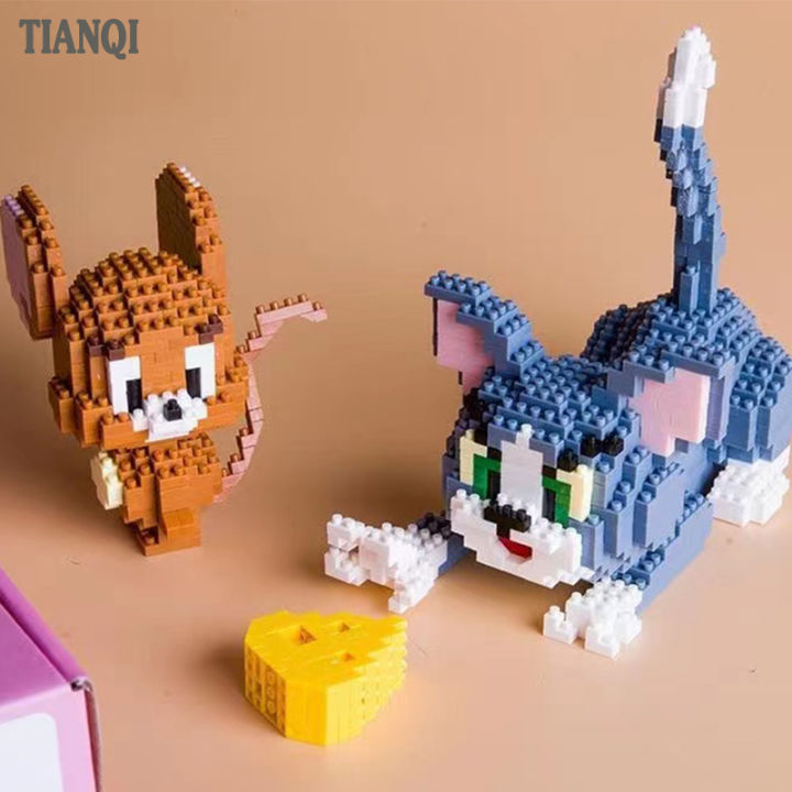 tianqi-เลโก้ทอมเจอรี่-nano-tom-and-ตุ๊กตาทอมand-jerry-ตัวต่อนาโน-1460pcs-ตัวต่อเลโก้-เลโก้การ์ตูน-โมเดลทอมเจอรี่-เลโก้นาโน-ชุดตัวต่อ-เลโก้ตัวต่อ1000