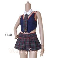 วัสดุคุณภาพสูง !! ชุดคอสเพลย์ COSTUME LINGERIE COSPLAY SEXY STUDENT UNIFORM UNIFORM เซ็กซี่ สําหรับผู้หญิง CL20 x1