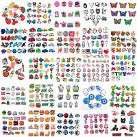 Hot 25 Set Cute Cartoon Croc Shoe Charms for Clogs Jibz Sandals Decoration Slippers Accessories for Children Girls Party Gifts