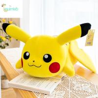 XSUIMI ของขวัญคริสต์มาสของขวัญคาวาอิ Pikachu เด็กขนาดใหญ่ของตกแต่งบ้านปิกาจู Boneka Mainan ตุ๊กตาผ้ากำมะหยี่หมอนสำหรับการนอนหลับนุ่มหมอน Pikachu