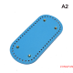 ZONGPAN มีรูด้านล่างยาว22X10ซม. สำหรับกระเป๋าถักกระเป๋าหนัง PU ทำด้วยมือด้านล่างอุปกรณ์เสริมด้านล่างกระเป๋าโครเชต์ Diy