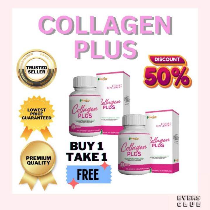 BUY 1 TAKE 1 Collagen Plus 60 Capsules Super Whitening Prevent sa Sakit ...