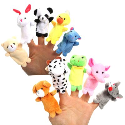 Crazy Sale Plush Finger Doll Cartoon Animal Finger Plush Toy ChildrenS Educational Toy