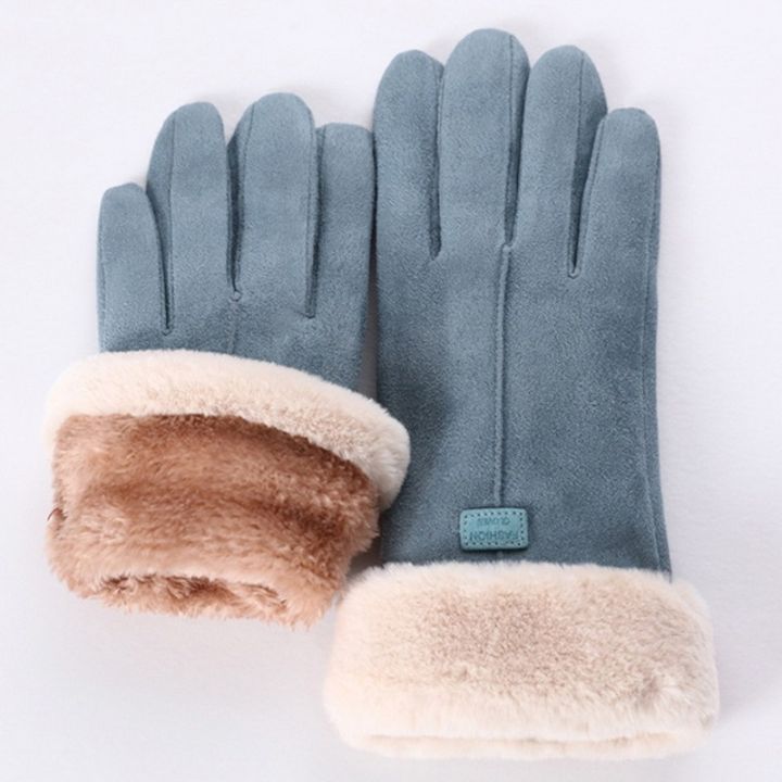 women-winter-gloves-warm-touch-screen-black-fur-gloves-full-finger-mittens-driving-windproof-gloves-gants-hivers-femmale-guantes