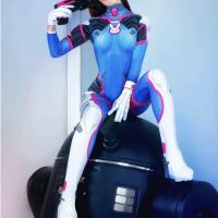 Adults Kids Classic D.Va Skin Cosplay Costume Girls Woman Female Zentai Catsuits OW Game DVA Superhero Halloween Bodysuit