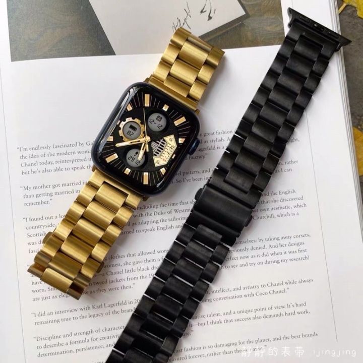 พร้อมส่ง-stainless-steel-สายนาฬิกาข้อมือ-ชนิดสเตนเลส-เกรดพรีเมี่ยม-สำหรับ-watch-iwatch-se-6-5-4-3-2-1