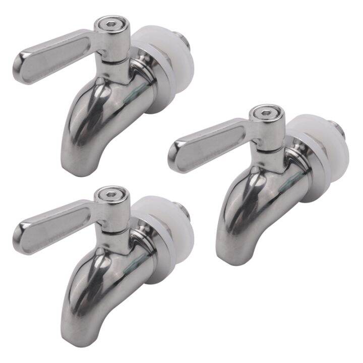 3X Stainless Steel Faucet Tap Draft Beer Faucet for Brew Fermenter Wine