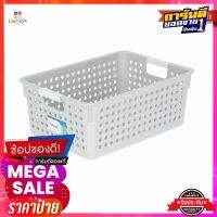 ตะกร้าทรงเหลี่ยม Dotty MINIMON HOME รุ่น JCP-5193 ขนาด24.5 x 34.5 x 12.5 ซม. สีเทาDotty Square Basket  Model JCP-5193 Size 24.5 x 34.5 x 12.5 CM. Gray