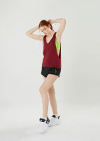 NaPiYong- Bomi Sporty Hoodie Tank Top in Maroon เสื้อกล้าม เสื้อคลุมสปอร์ตบรา