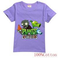 Costume Clothes Boys Girls Plants Vs. Zombies The Bear 100 Cotton T-Shirt Kids Short Sleeve Tee Tops