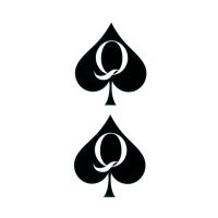 Q of Spades Tattoos Waterproof Temporary Tattoo Stickers Tatouage Stitch  Fake Tatoo Body Art Flash Tattoo Henna Tatoo Men Stickers