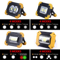 100W Portable Spotlight USB Led Work Lamp Worklight Flashlight Rechargeable 18650 Battery Outdoor Emergency Car Repair Light