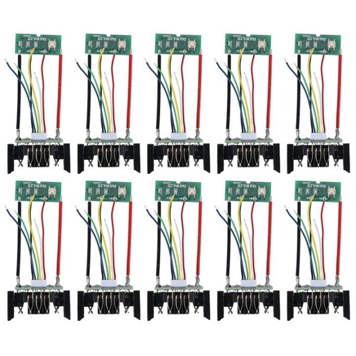 10pcs-dcb200-18v-21v-li-ion-battery-pcb-charging-protection-circuit-board-for-dewalt