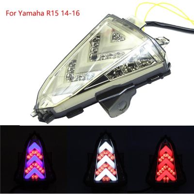 LED Taillight Turn Signal Assemblies Fits for YAMAHA YZF-R15 R15 2014-2016 Motorcycle Brake Light Parking