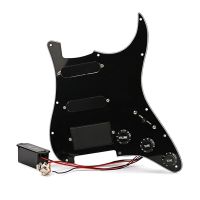 HR-humbucking pickup Passive To Active Lace Sensor Loaded ST Pickguard-Black,SSH Active Guitar Pickup Kit