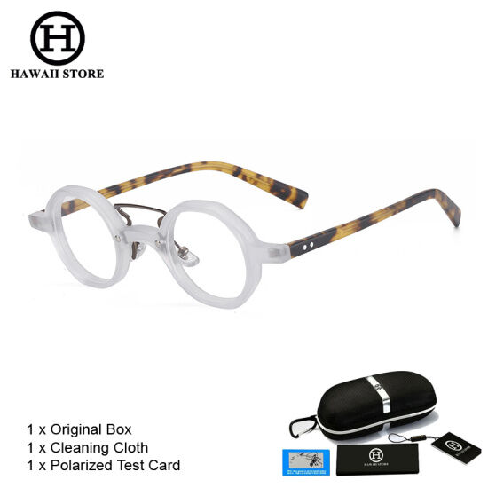 Khung acetate cổ điển hawaii cho nam nữ khung đôi khung kính theo toa cận - ảnh sản phẩm 1