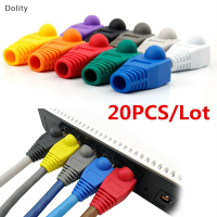 Dolity 20pcs RJ45 8P8C Network CABLE CONNECTOR ADAPTER ฝาครอบ/Boot สำหรับ CAT 5/5e/6