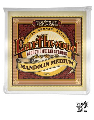 ERNIE BALL  P02065 สายแมนโดลิน เบอร์ 10 แบบ 80/20 Bronze ของแท้ 100% รุ่น Earthwood Mandolin (Medium / .010 - .036) ** Made in USA **