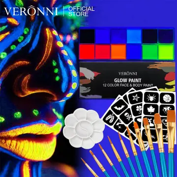 68 UV face paint ideas  uv face paint, neon face paint, body painting