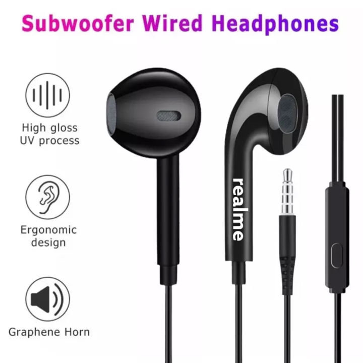 หูฟังเรียวมี-realme-halo-rl-e55-in-ear-headphone-ของแท้-เสียงดี-ช่องเสียบแบบ-3-5-mm-jack-รับประกัน1ปี-by-gesus-store