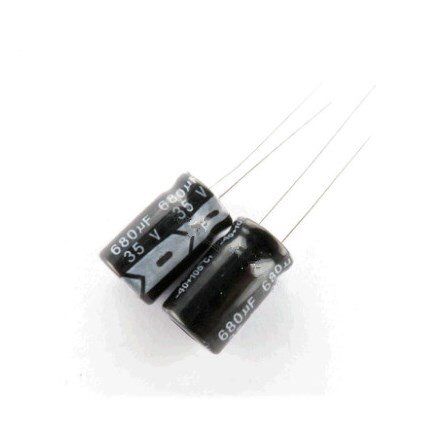 500pcs 680UF 35V electrolytic capacitor 35V680uf microfarad capacitors 10*17mm