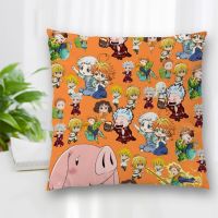 （ALL IN STOCK XZX）Nanatsu No Taizai pillowcase with zipper, bedroom, office, home pillow, sofa decorative pillowcase, cushion, pillow 10.28   (Double sided printing with free customization of patterns)