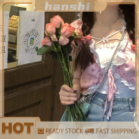 hanshi [2023 new HOT FASHION] lazlook ฤดูร้อนดอกไม้ Kawaii Halter Tops ผู้หญิง backless SEXY Beach Sweet ถังน่ารักลูกไม้พิมพ์