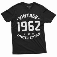 Personalized Tshirt for men women Vintage 1962 Limited Edition T-Shirt Personalized Gift Tee 40th 50th 60th Tee Custom Gifts
