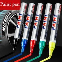 Paint Pen White Marker Pen Waterproof Tracing Repair Oil Proof Oiliness Marker Drawing Pen Industry Tyre Pen Automotive Highlighters Markers