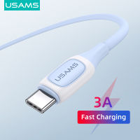 USAMS Type-C Cable for Android Phone Bicolor Design 3.0A Charge cord USB 480Mbps Data Transmission Cable For Phone Charger