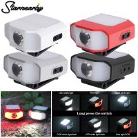 Sensor Cap Clip on Light Headlight 6 Modes COB LED Headlamp USB Charging Head Light for Outdoor Camping Hiking Fishing Cap Light