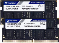 Timetec Hynix IC 64GB KIT(2x32GB) DDR4 2666MHz PC4-21300 Unbuffered Non-ECC 1.2V CL19 2Rx8 Dual Rank 260 Pin SODIMM Laptop Notebook Computer Memory RAM Module Upgrade (64GB KIT(2x32GB))