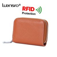 Anti Rfid Protection Men Women Credit Card Holder Wallet Leather Slim Mini Wallet Unisex Coin Purse Business id Card Case Bag Card Holders