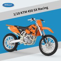 Welly 1:18 Ktm 450 Sx Racing Sx-F Ktm 1290 Super Duke R Original Authorized โมเดลมอเตอร์ไซค์อัลลอยจำลองการเก็บรถของเล่น