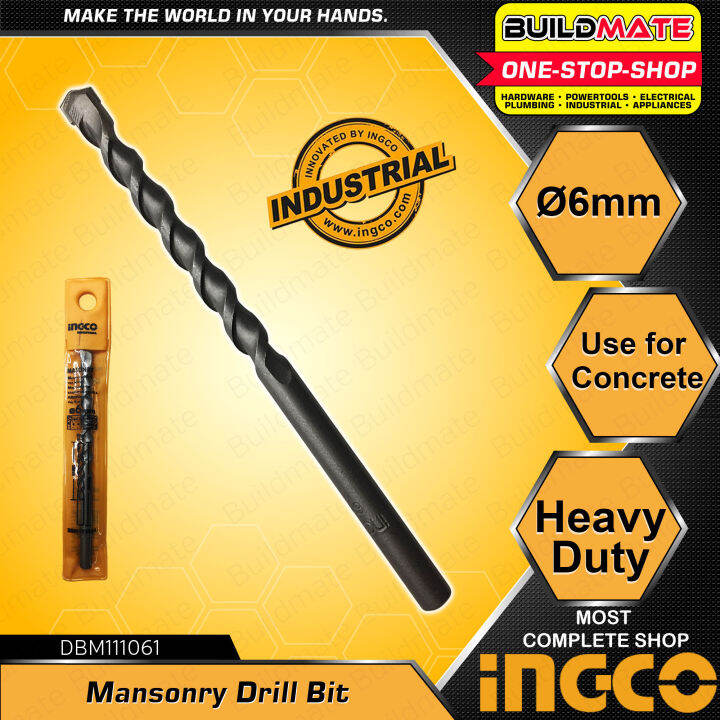 INGCO Masonry Drill Bit 6mm x 100mm Use For Concrete Drill Bit Heavy