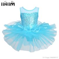 【hot】✆  iiniim Costume Sequined Ballet Dancewear Gymnastic Leotard for Kids Tutu