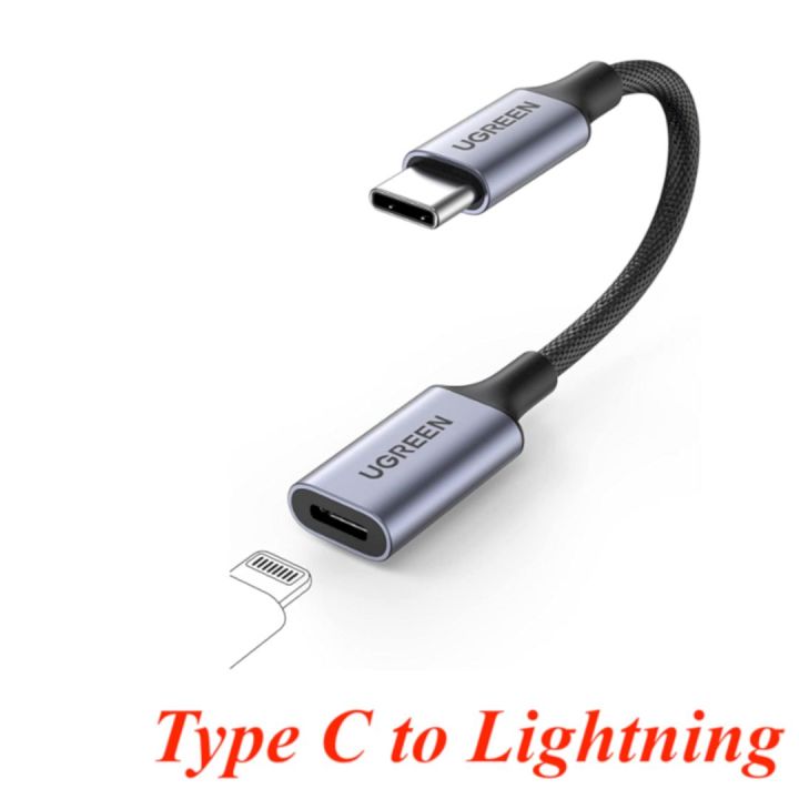 Ugreen 70953 USB type C to Lightning MFI Female Audio adapter for apple  US342 