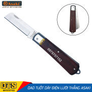 Dao tuốt dây điện lưỡi thẳng Asaki AK-8600, dao rọc cáp, gọt vỏ dây điện