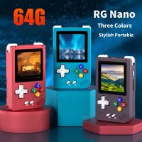 RG Nano Mini Retro Handheld Game Console 64G 1.54In Screen Linux System Portable Classic Gaming Player ChildrenS Gift