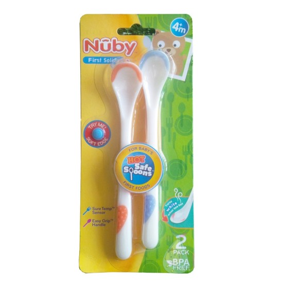 Set 2 thìa nuby cán dài báo nhiệt - ảnh sản phẩm 1