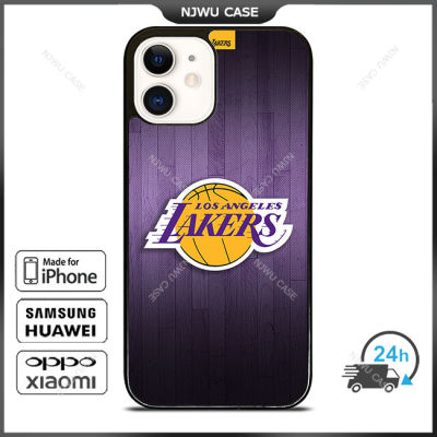 La Lakers Wood Design Phone Case for iPhone 14 Pro Max / iPhone 13 Pro Max / iPhone 12 Pro Max / XS Max / Samsung Galaxy Note 10 Plus / S22 Ultra / S21 Plus Anti-fall Protective Case Cover