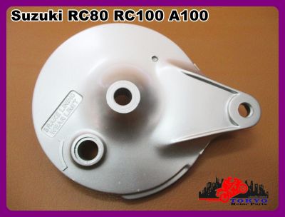 SUZUKI RC80 RC100 A100 REAR WHEEL HUB "SILVER BRONCE" (1 PC.) //  ฝาดุมล้อ หลัง ฝาครอบดุมหลัง  สีบรอนซ์เงิน