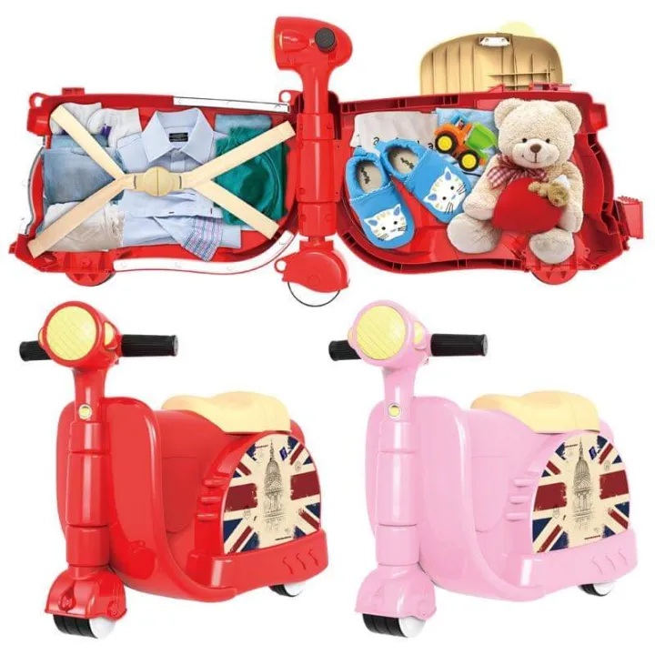 Kids Ride on Luggage Scooter Suitcase by LilXevi Lazada PH