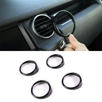 4Pcs Car Glossy Black Dashboard Side Air Vent Housing Outlet Frame Cover Trim For Land Rover Discovery 4 LR4 2010-2016