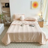 Rửa sợi Chăn mùa hè bốn mảnh máy điều hòa Quilt Tấm bọc giường Quilt